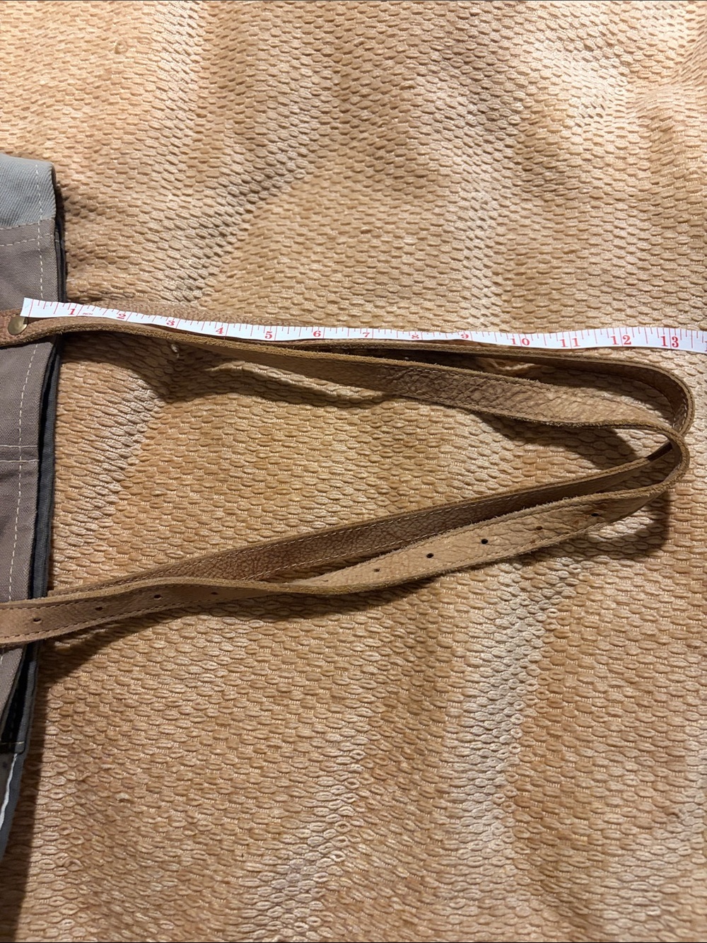 Myra Canvas & Leather Tote Bag in Brown and Gray - Picture 10 of 10